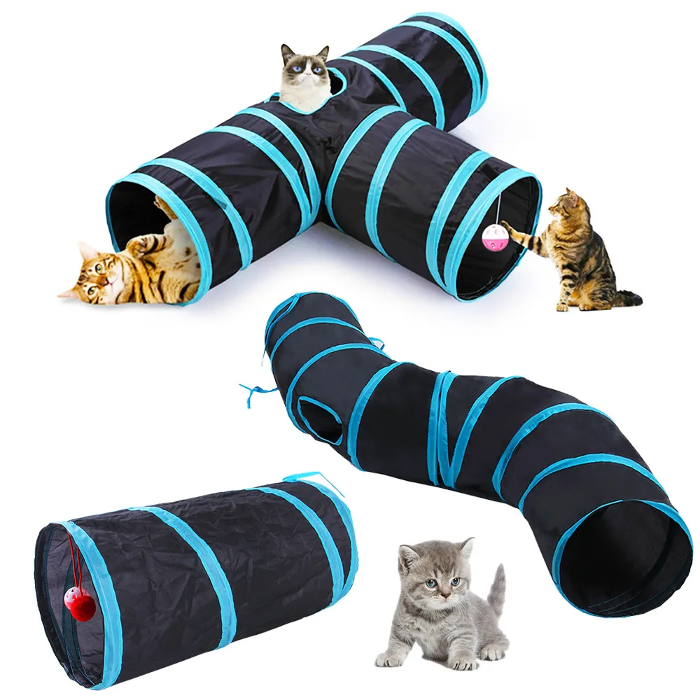 Cat Tunnel Toy - Kattentunnel Opvouwbare kattentunnel Dierbenodigdheden Kat S