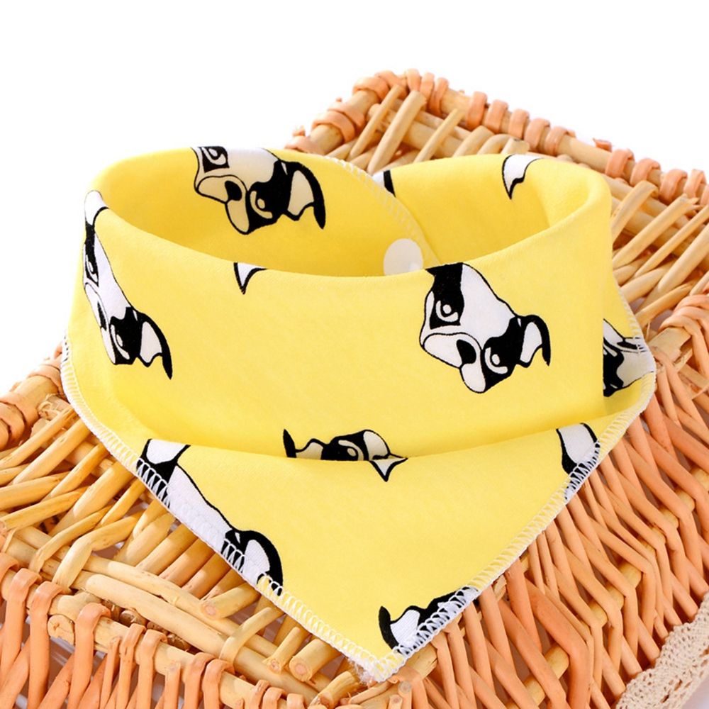 Dog Bandana Scarf - Witte konijnen- en berenprint verzorgingsaccessoires, kattenhoofdband,