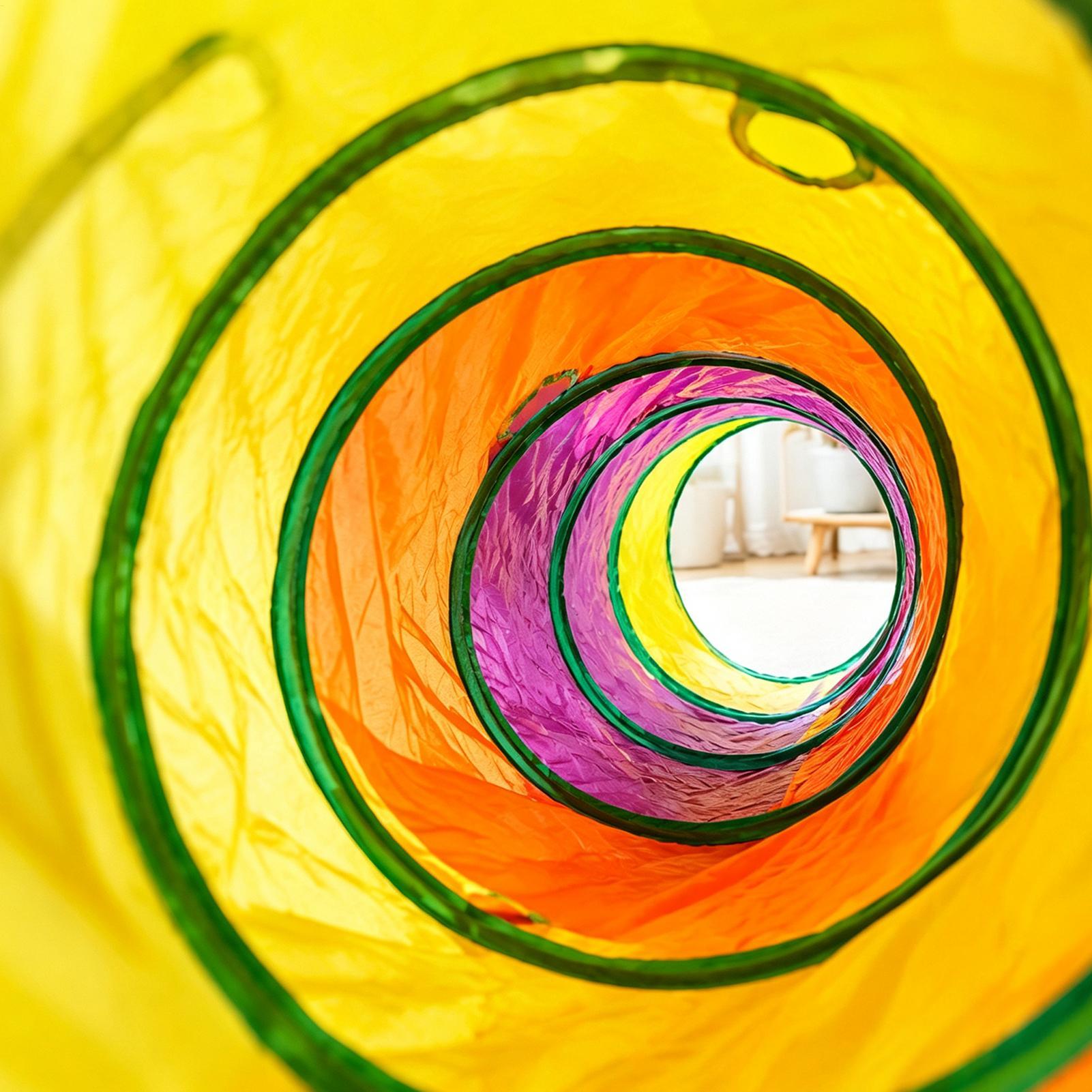 Cat Tunnel Toy - Kattentunnel Regenboog Interactief entertainment Decoratie Huisdierenspeelgoed