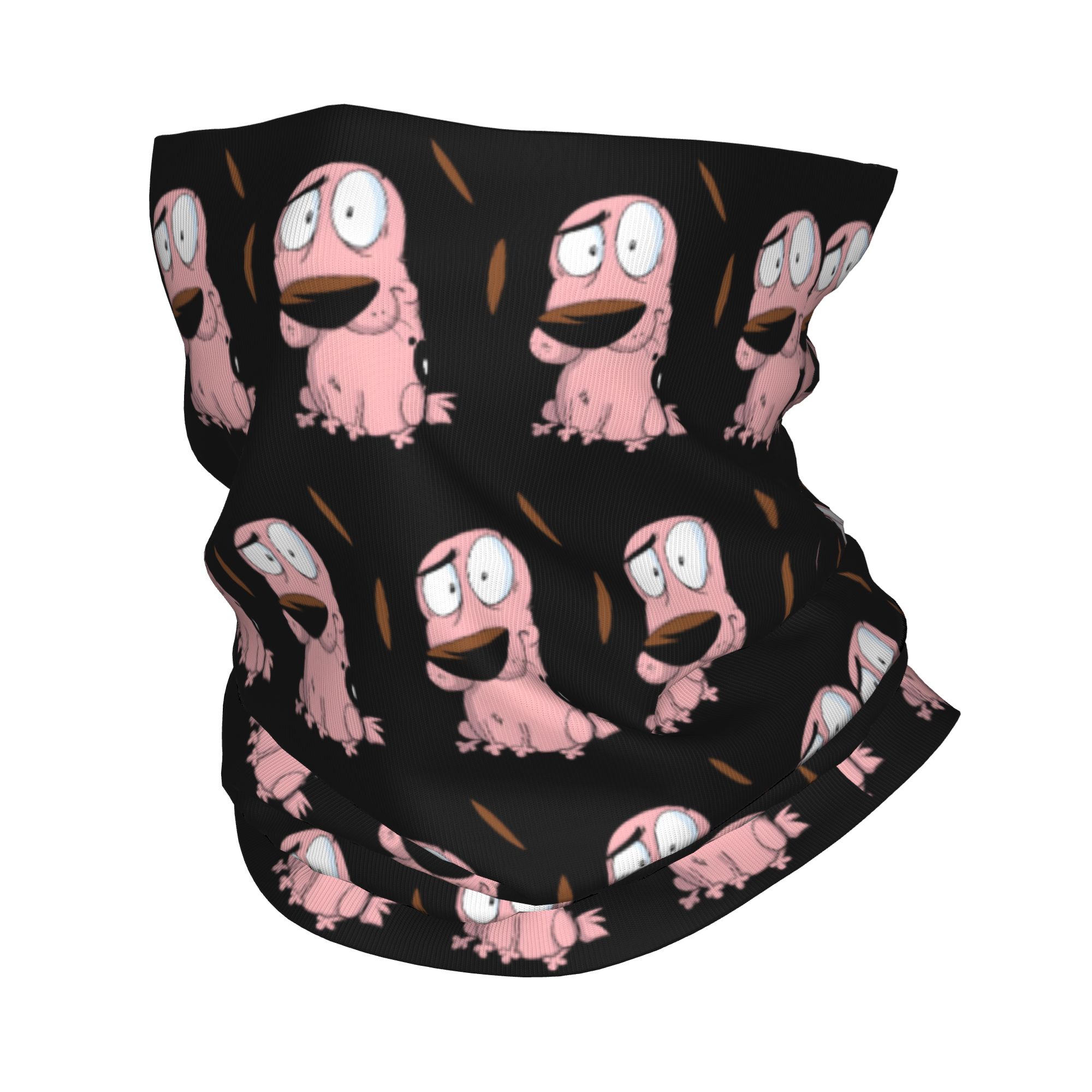 Dog Bandana Scarf - Aangepaste Cartoon Courage Dog Winter hoofdband