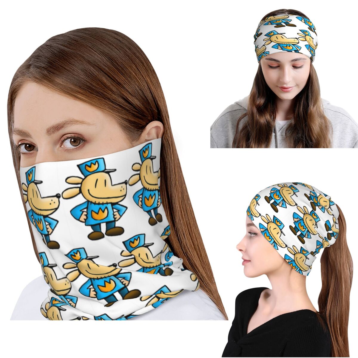 Dog Bandana Scarf - Dog Man Comedische Grafische Roman Bandana