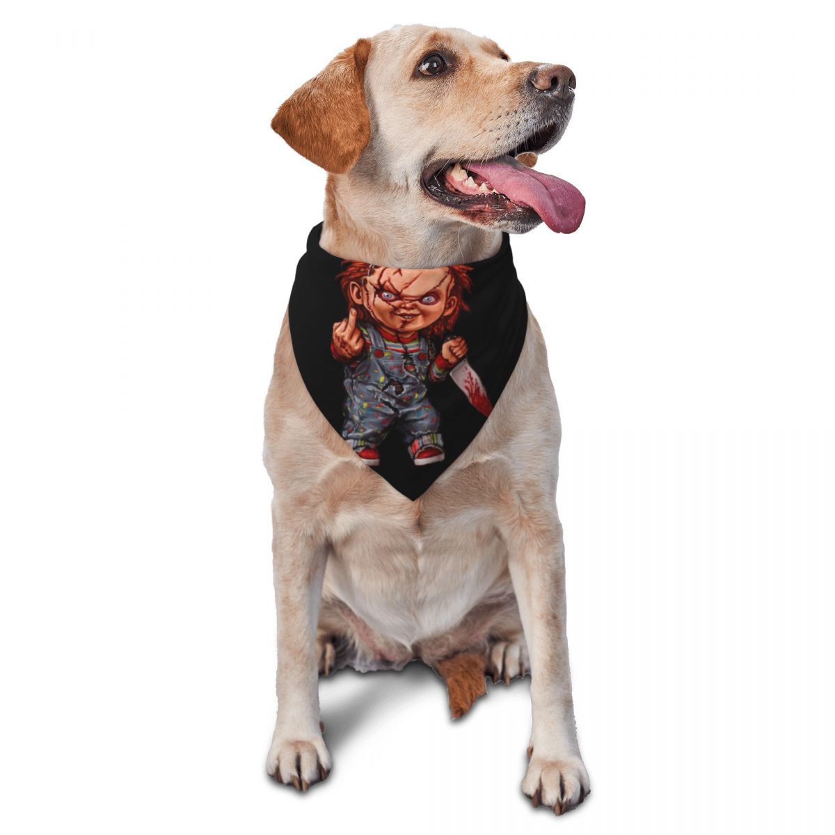 Dog Bandana Scarf - De Killer Doll Chucky Pet Bandana's