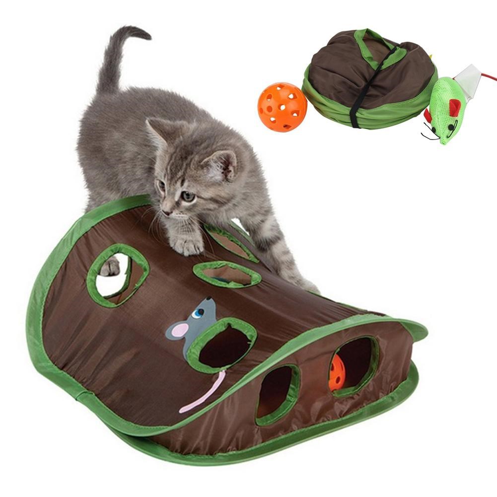 Cat Tunnel Toy - Schattig huisdier kat interactief verbergen zoek