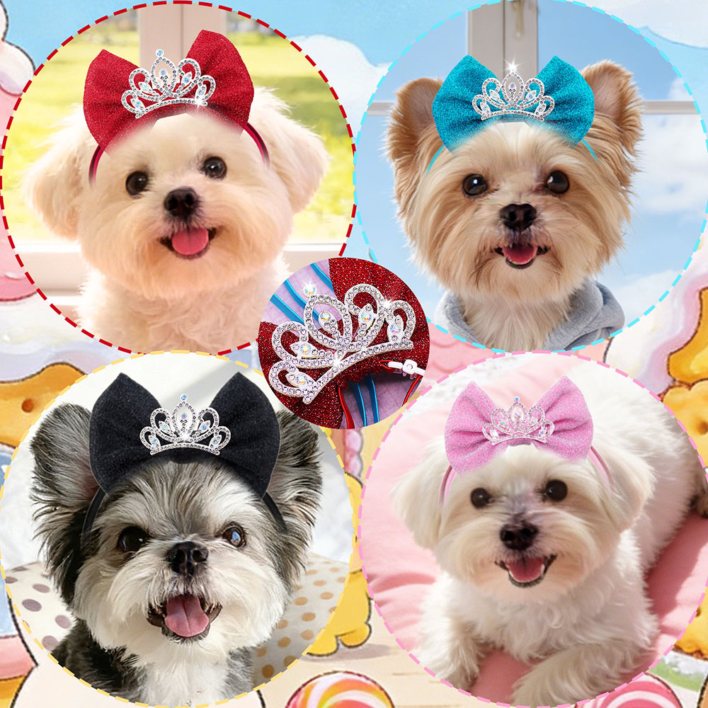 1PC Diamanten Hond Haarelastie - Dog Bandana Scarf recensie en prijs
