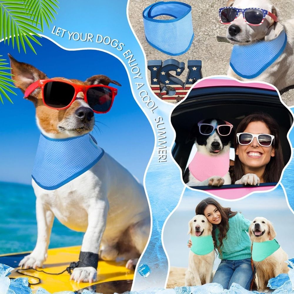 Nieuwe verstelbare hondenkoelb - Dog Bandana Scarf recensie en prijs