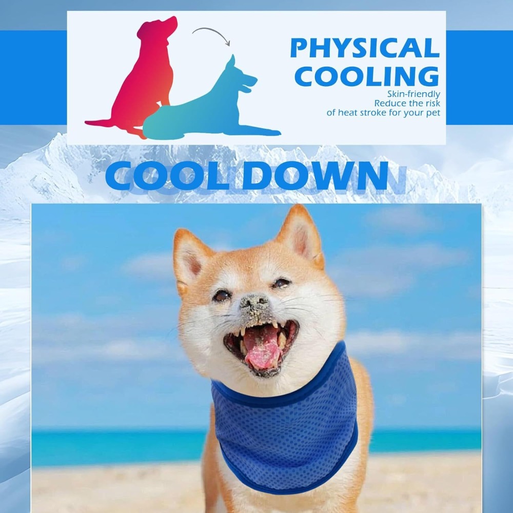 Nieuwe verstelbare hondenkoelb - Dog Bandana Scarf recensie en prijs