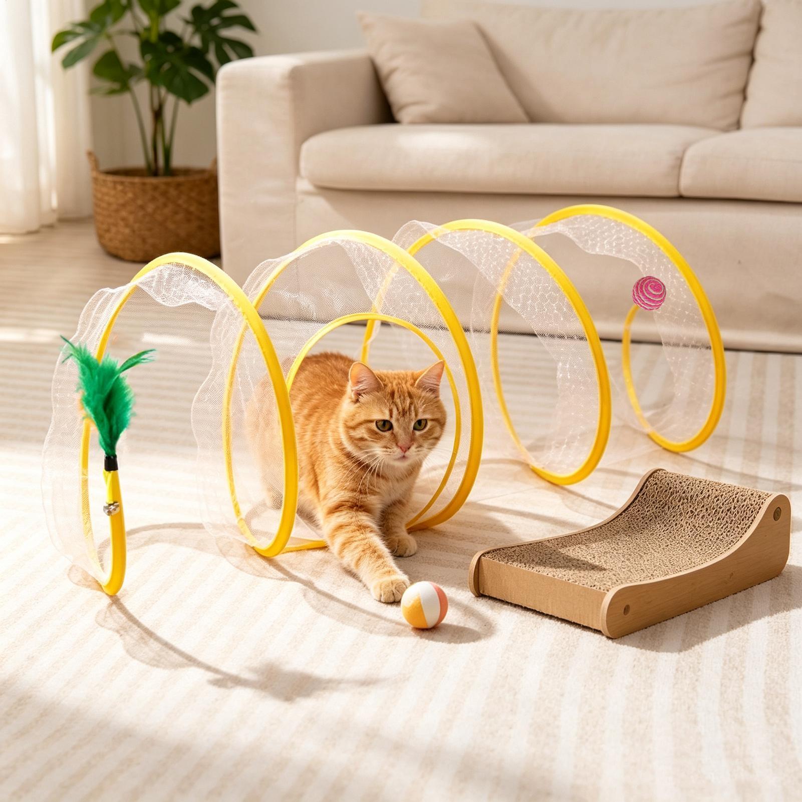Kattentunnel Zelfspelende opvo - Cat Tunnel Toy recensie en prijs
