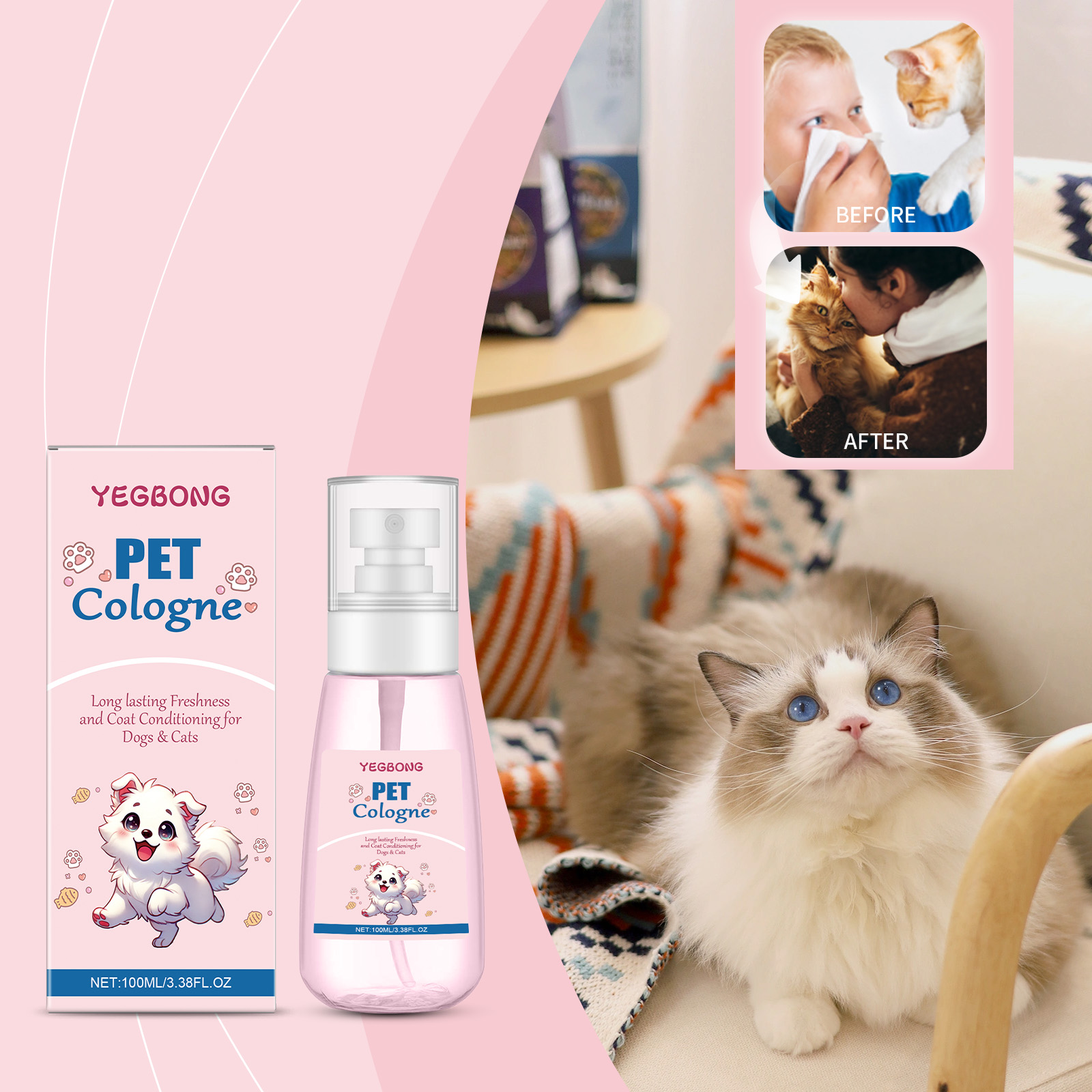 Huisdier Cologne Babypoedergeu - Pet Cologne Spray recensie en prijs