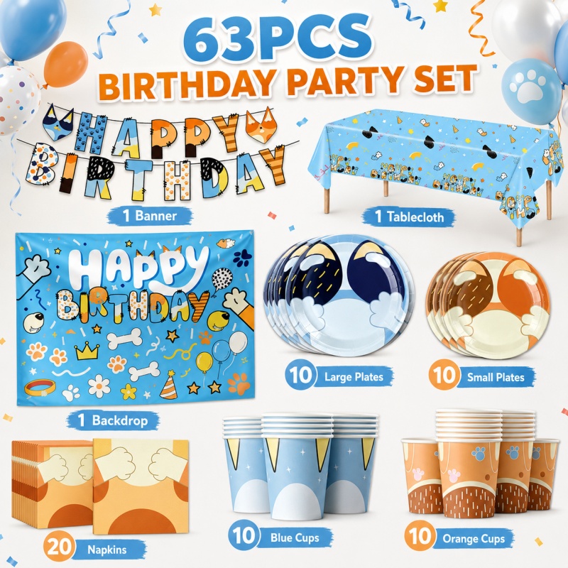 Blue Dog Feestartikelen Bundel - Pet Supplies In Bulk recensie en prijs