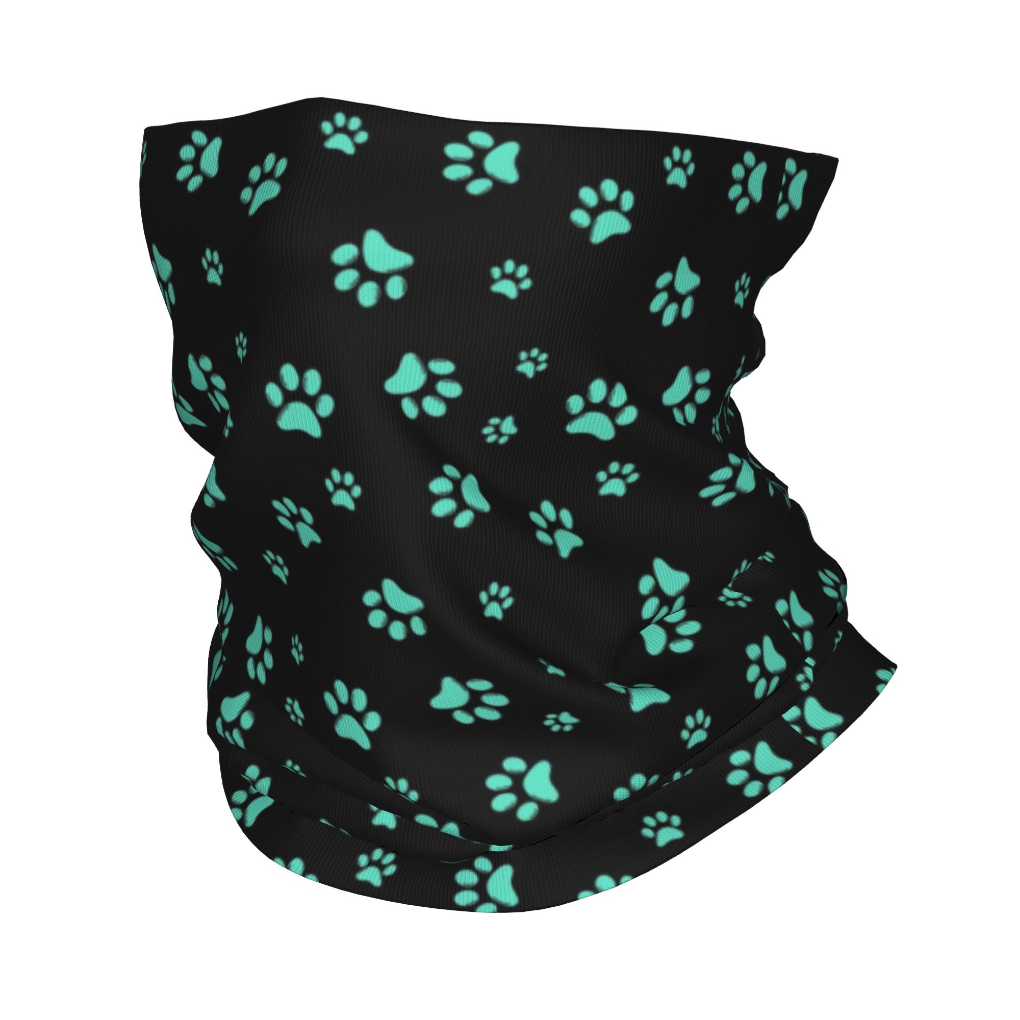 Aangepaste Aqua Dog Paw Print  - Dog Bandana Scarf recensie en prijs