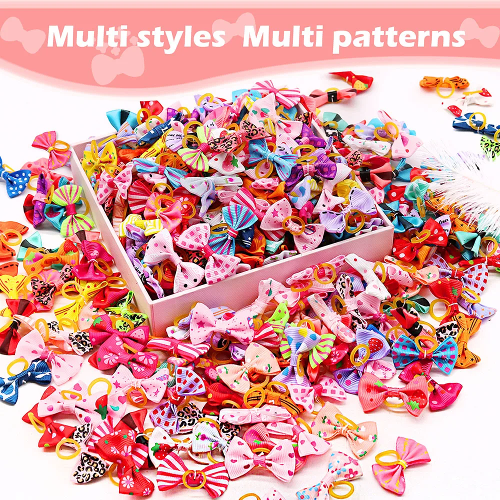 50 STKS Hond Bows Met Elastiek - Pet Supplies In Bulk recensie en prijs